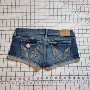 Hollister Women's Blue Denim Shorts